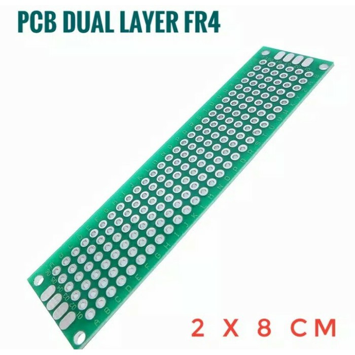 PCB Prototype Lubang Double Layer 2x8 cm