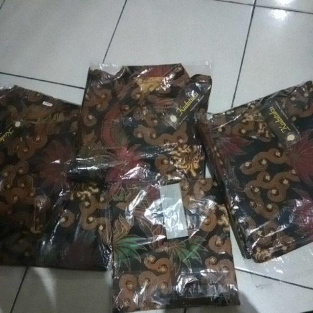 Pasangan Baju Batik Keluarga Kemeja Batik Motik Sekar Sogan