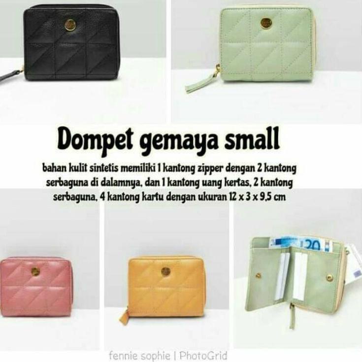 Paling Disukai.. DOMPET GEMAYA SMALL : BLACK , GREEN , YELLOW , PINK , SOPHIE MARTIN PARIS OFFICIAL 