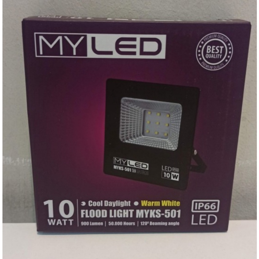 MyLed Lampu tembak led 10watt / lampu sorot led 10 watt / led sorot 10watt