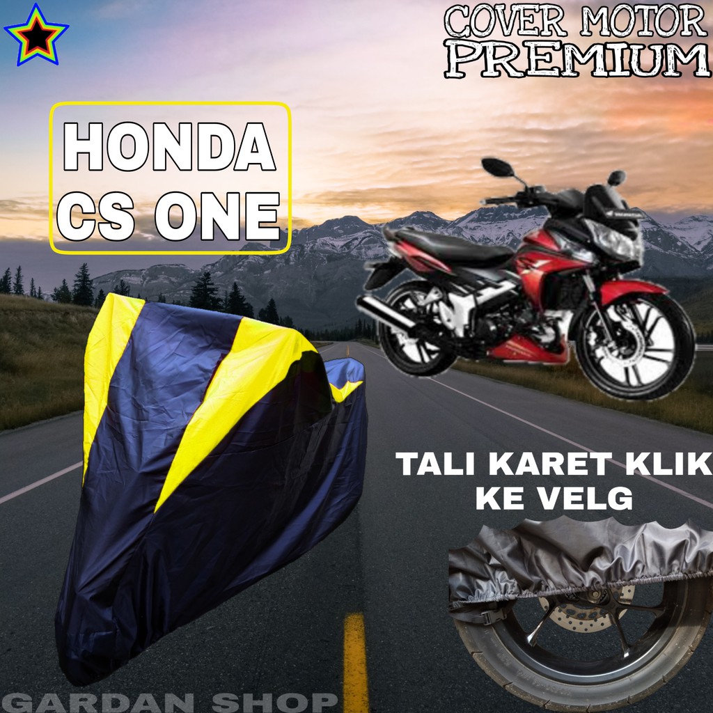 Sarung Motor HONDA CS ONE Hitam Kuning Body Cover Penutup Pelindung Motor Honda PREMIUM