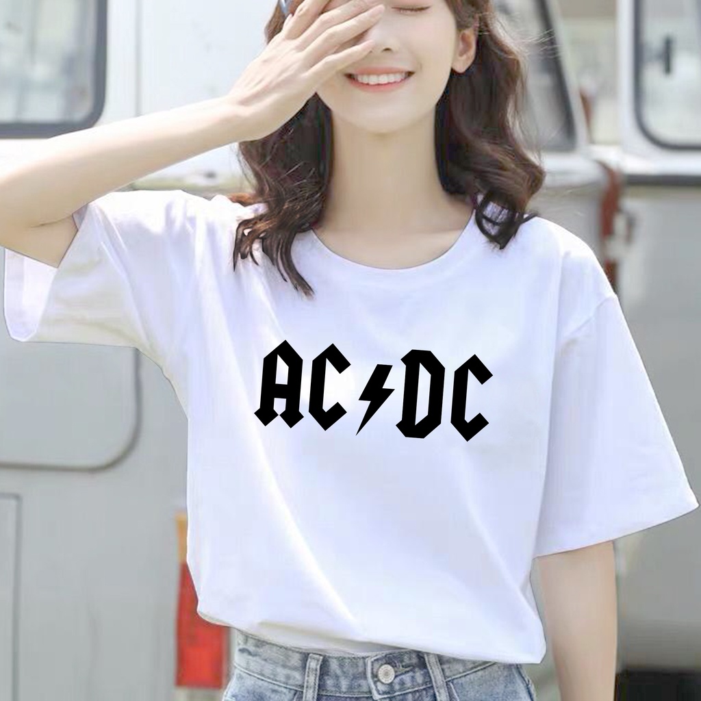 CALVIERO SHOP - BAJU KAOS ATASAN WANITA PRINT ACDC