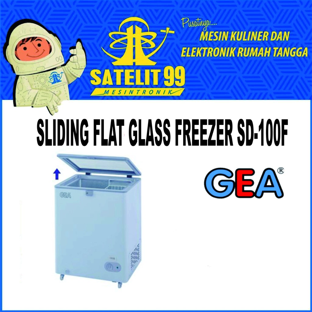 SLIDING FLAT GLASS FREEZER GEA SD-100F