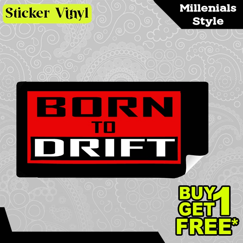 

Stiker Sticker Born to Drift Lahir Untuk Mengemudi Desain Keren dan Kekinian Aesthetic Bahan Vinyl Satuan Anti Air