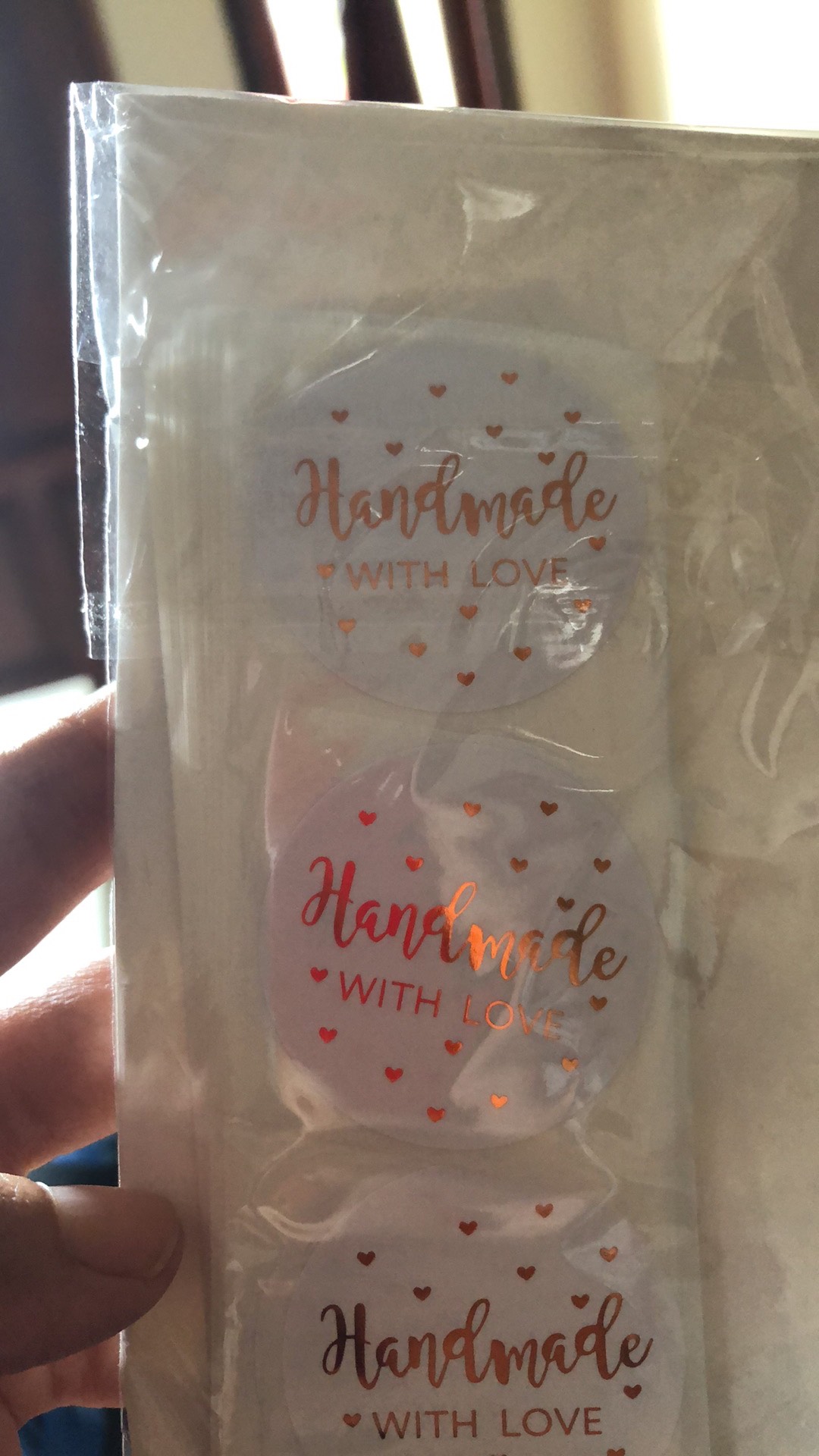 Stiker Sticker Label  Handmade With Love  - Ty3t