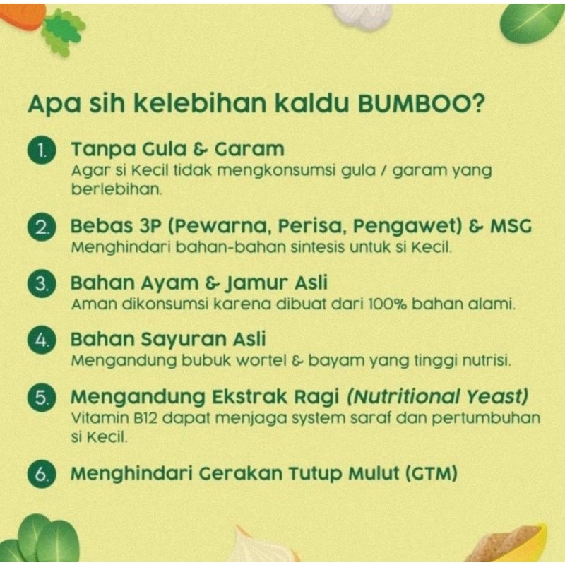 Barefood Bumboo Kaldu Anak MPASI - Kaldu Asli Tanpa MSG, Gula &amp; Garam