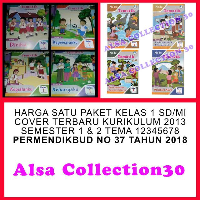 Jual Sepaket Lks Kelas 1 Sd Mi Tema 12345678 Semester 1 Dan 2 Buku Lks Modul Tematik Shopee 9936