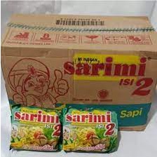 

NOODLES/MIE INSTANT SARIMI ISI 2 KUAH RASA BASO SAPI KEMASAN DUS ISI 24 PCS