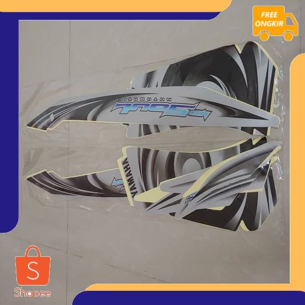 Stiker Bodi & Lis Body & Striping Mio Soul 2007 Silver