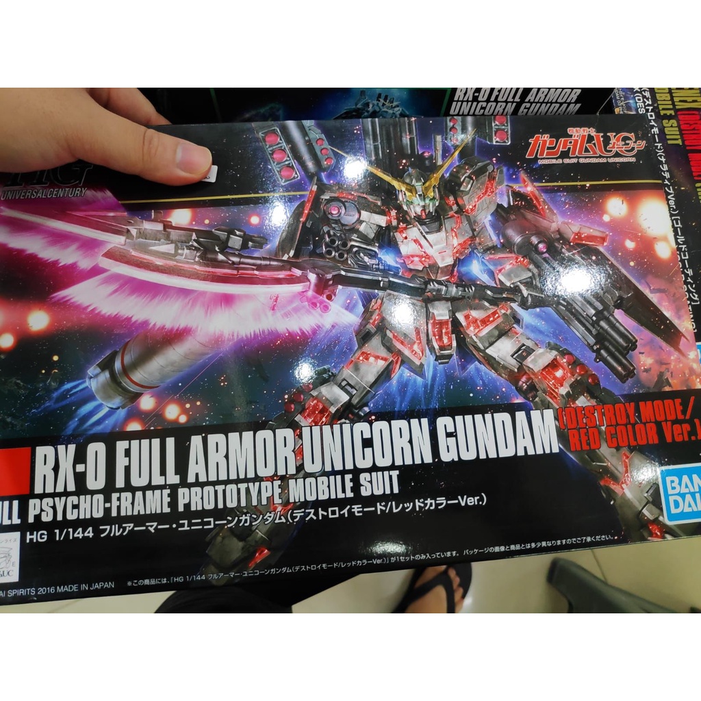 RX-0 FULL ARMOR UNICORN GUNDAM RED COLOR 1/144