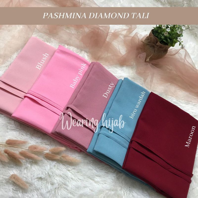 PASHMINA TALI DIAMOND / PASMINA DIAMOND / KERUDUNG INSTAN /PASMINA TALI DIAMOND STRECH