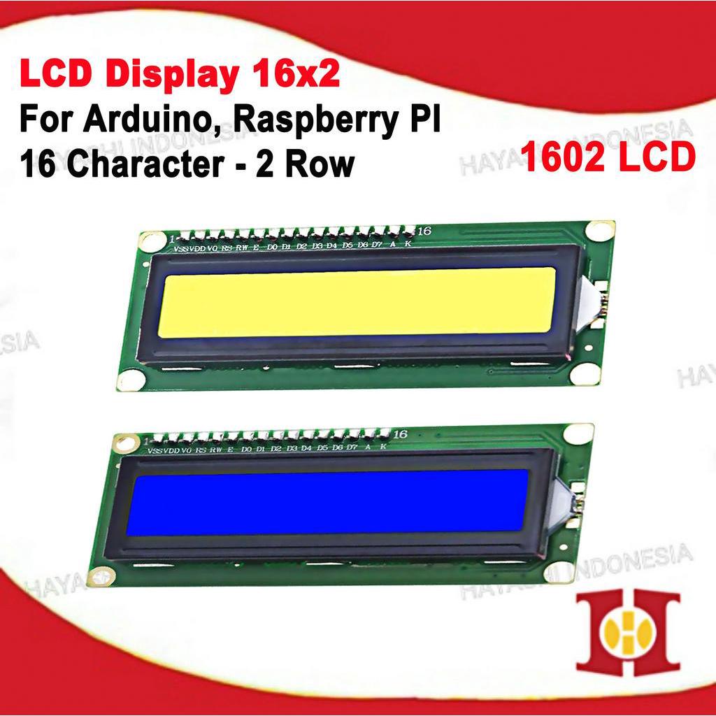 LCD 1602 Display 16x2 Backlight Hijau atau Biru Untuk Arduino