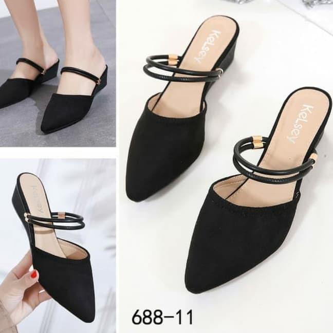 [BK828] WEDGES WANITA SELOP GELANG 688-11 [jl -295]