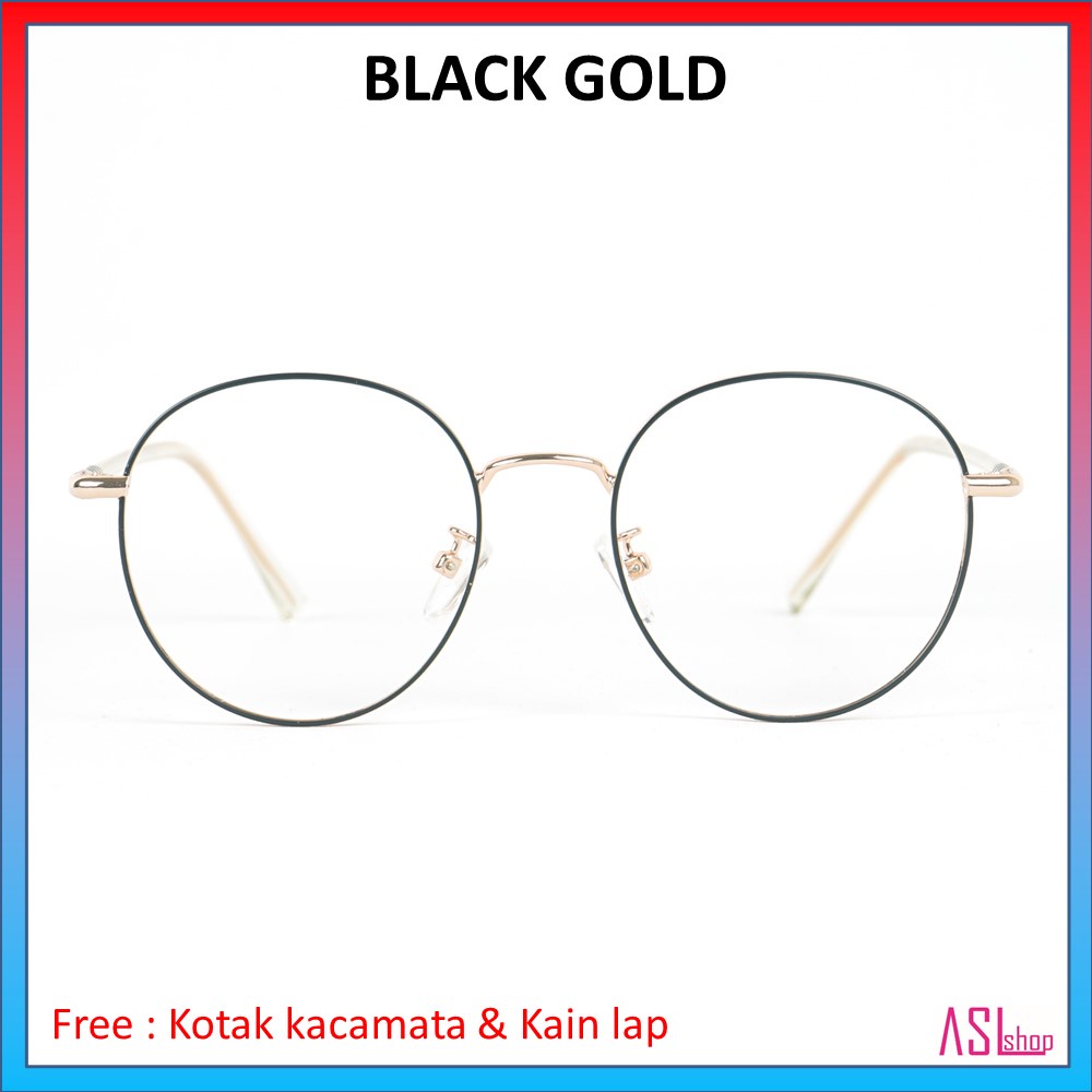 FRAME DAN KACAMATA MINUS KOREA (6877)+ LENSA BLUERAY/PHOTOCROMIC