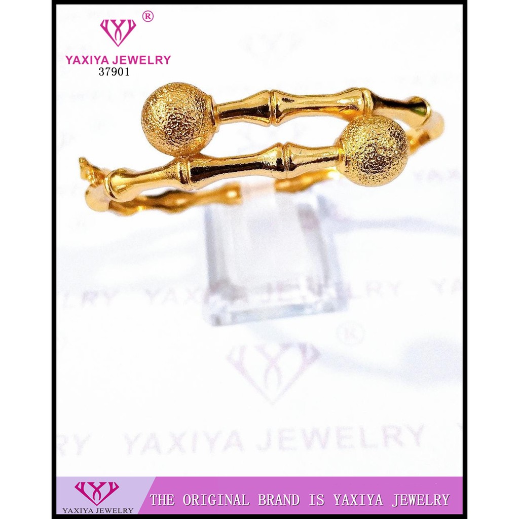 

Gelang motif polos perhiasan imitasi gold Yaxiya Jewelry 1311