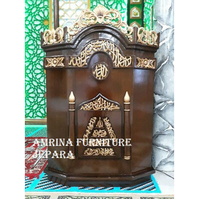 mimbar masjid ukir jepara, furniture mebel jepara