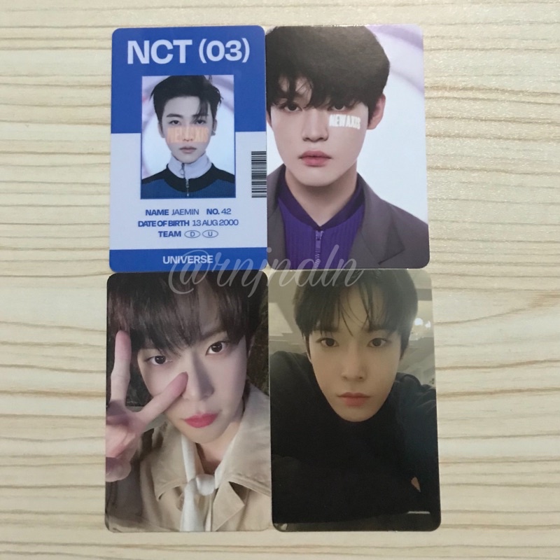 [READY STOCK] ID Card Photocard Set Idc Universe Jaemin Konsep Chenle Selca Doyoung dan Doyoung Neoz