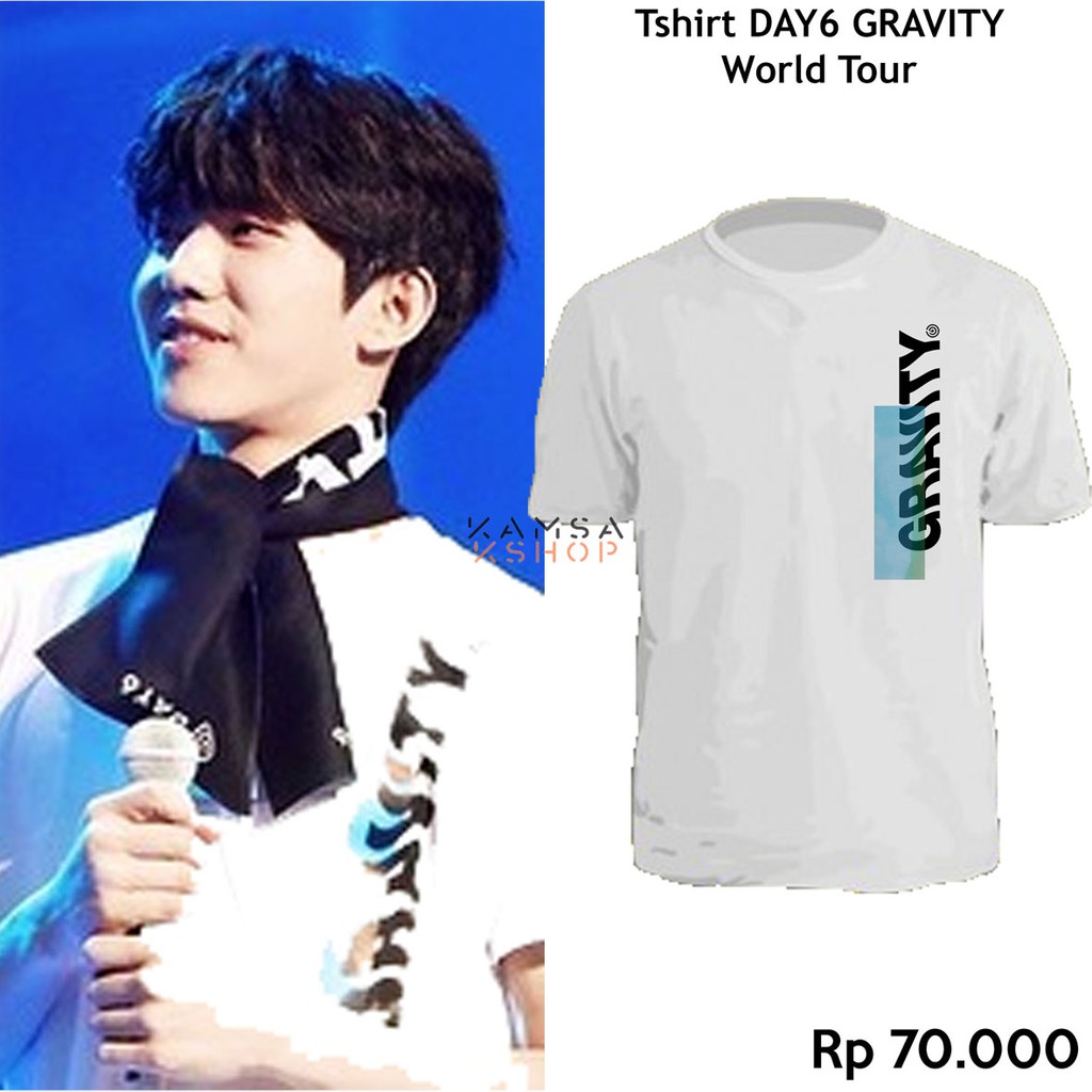 BAJU DAY6 GRAVITY WORLD TOUR TSHIRT DAY6 GRAVITY WORLD TOUR KAOS DAY6 GRAVITY WORLD TOUR