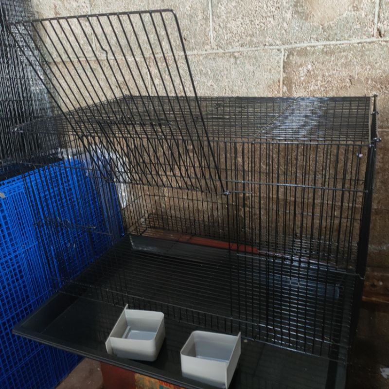 KANDANG KUCING KELINCI BURUNG SUGAR GLIDER MURAH FREE 2 TEMPAT MAKAN 45x30x30 CM