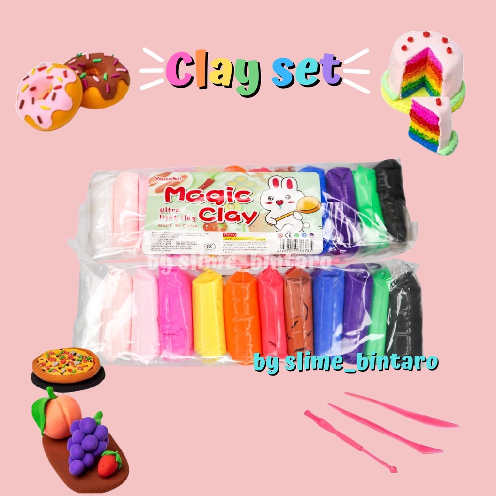 CLAY SET BY SLIME_BINTARO || CLAY TERMURAH ||