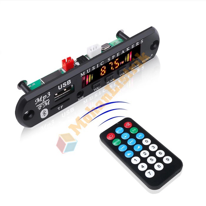 Modul Decoder Kit Player MP3 Bluetooth Aux FM TFcard EQ Remot