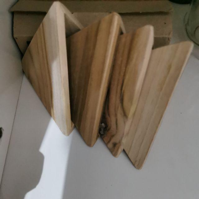 Ready 10cm Cetakan Bakcang Kuecang Kayu Jati 10cm Tanpa Alas