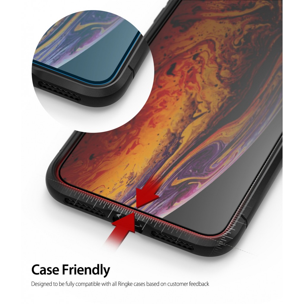 Ringke ID 3D Curved Glass Full Adhesive Glue For Iphone Xs Max