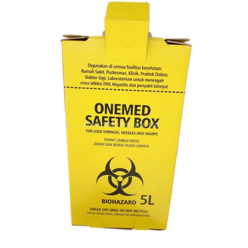 SAFETY BOX 5 L / BIOHAZARD 5 L kuning