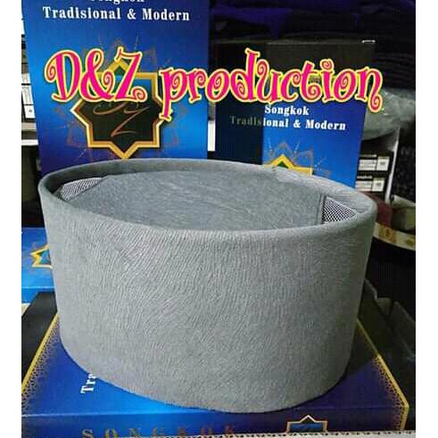 Songkok Kopyah Peci Kain Polos ac Warna Abu-Abu Premium