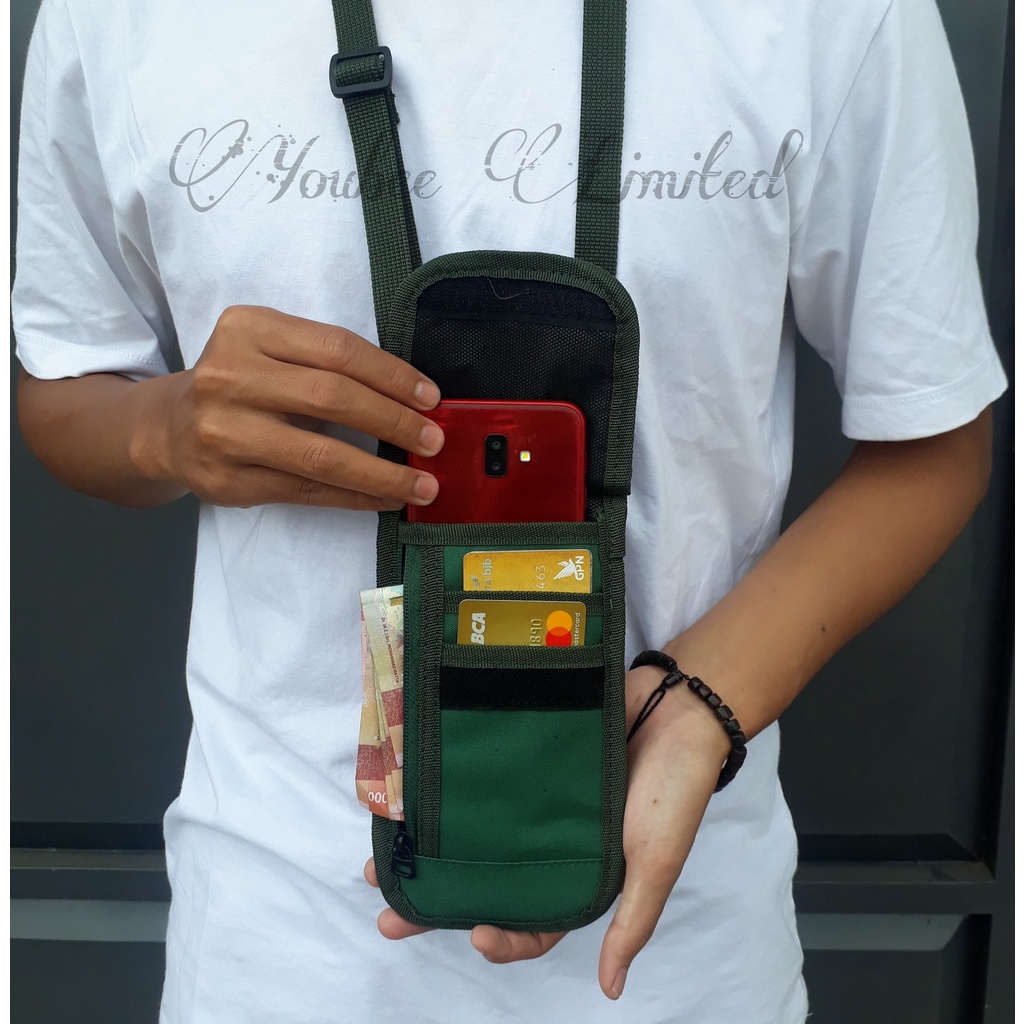 Rancis Jaya - Hanging Wallet Dompet Hp Pria YLTD Original