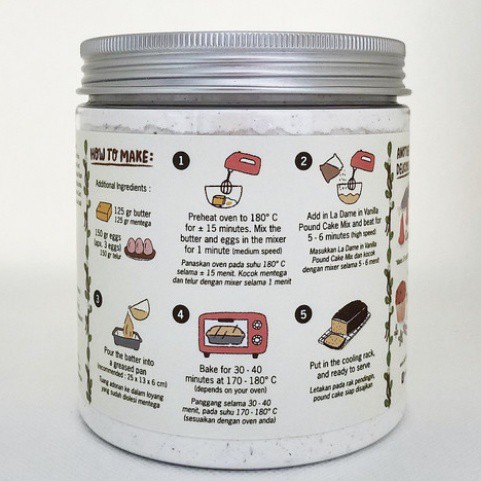 

New Arrival - La Dame In Vanilla Pound Cake Mix / Tepung Vanilla Pound Cake