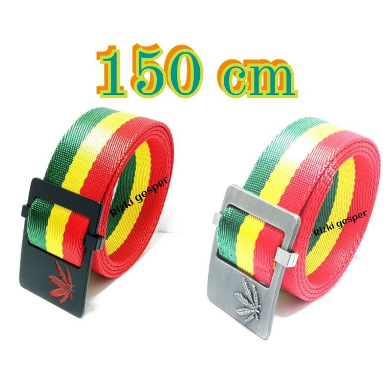 ikat pinggang pria-wanita kanfas rasta