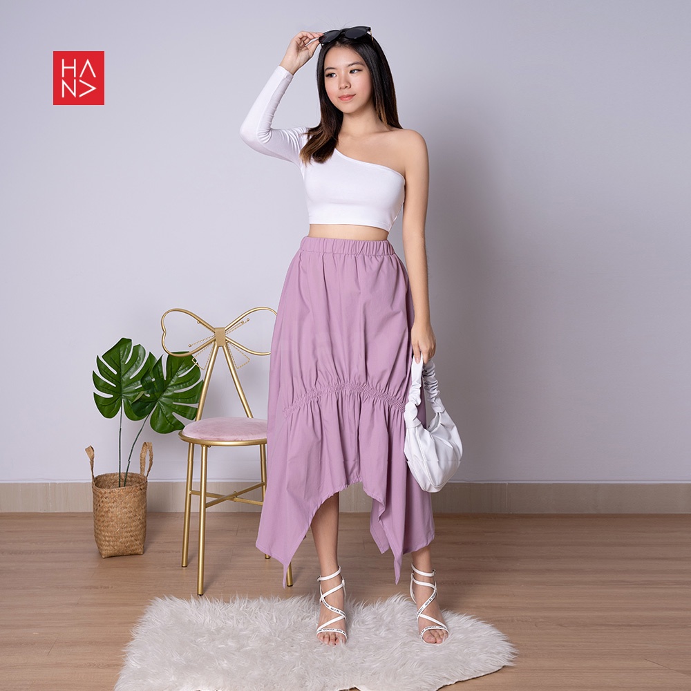 HanaFashion - Rexy Midi Skirt Rok Wanita Korean Look - SK034-8