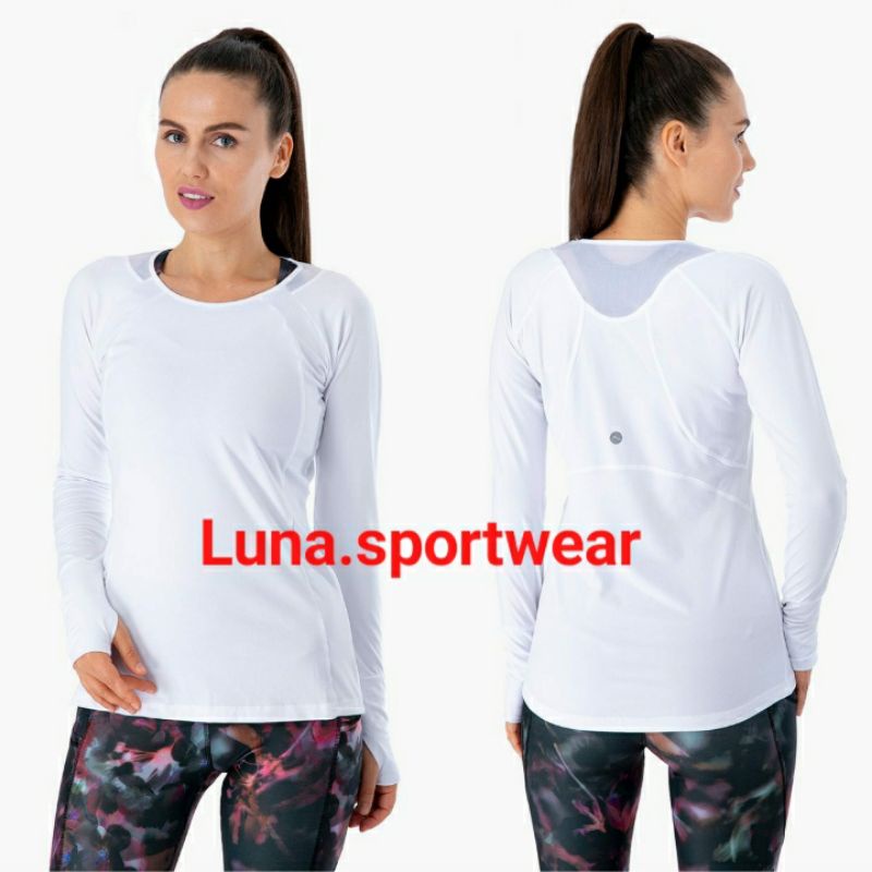 Gottex detailed mesh long sleeve shirt (PUTIH)