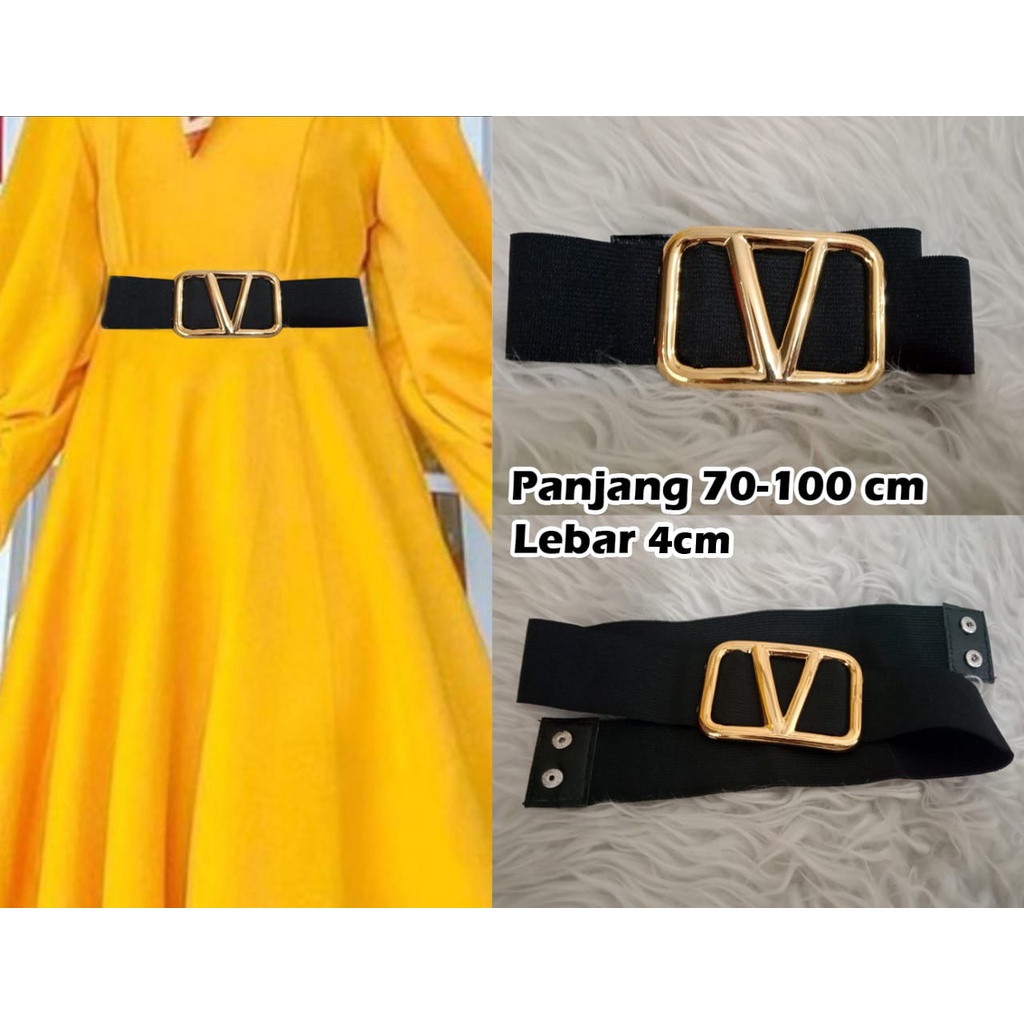 BELT-V#belt karet terbaru, belt wanita ikat pinggang