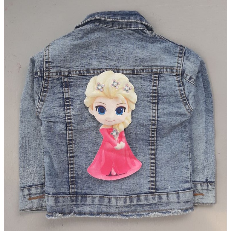 JAKET JEANS ANAK FROZEN/ ELSA