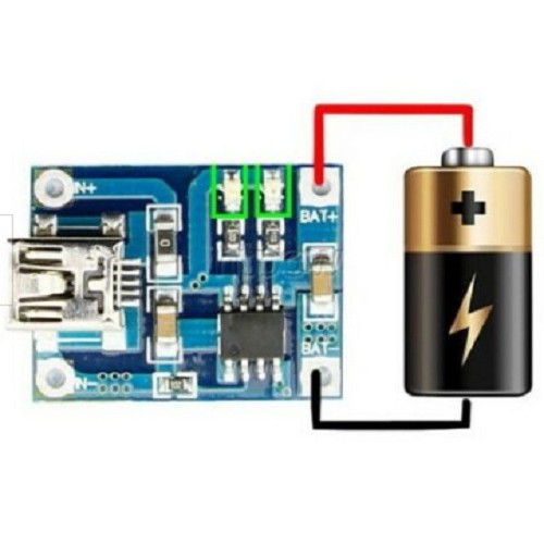 TP4056 Mini USB 1A Battery Lithium Charging Board Module 5V Charger Baterai