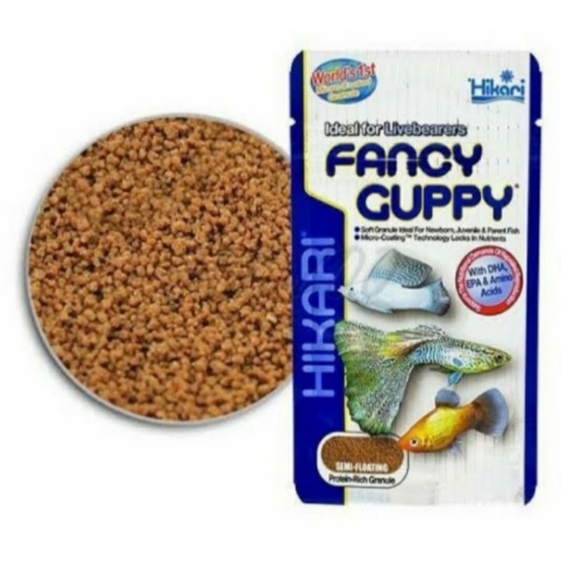 hikari fancy guppy 22gr pakan ikan hias guppy 22 gr 22gram