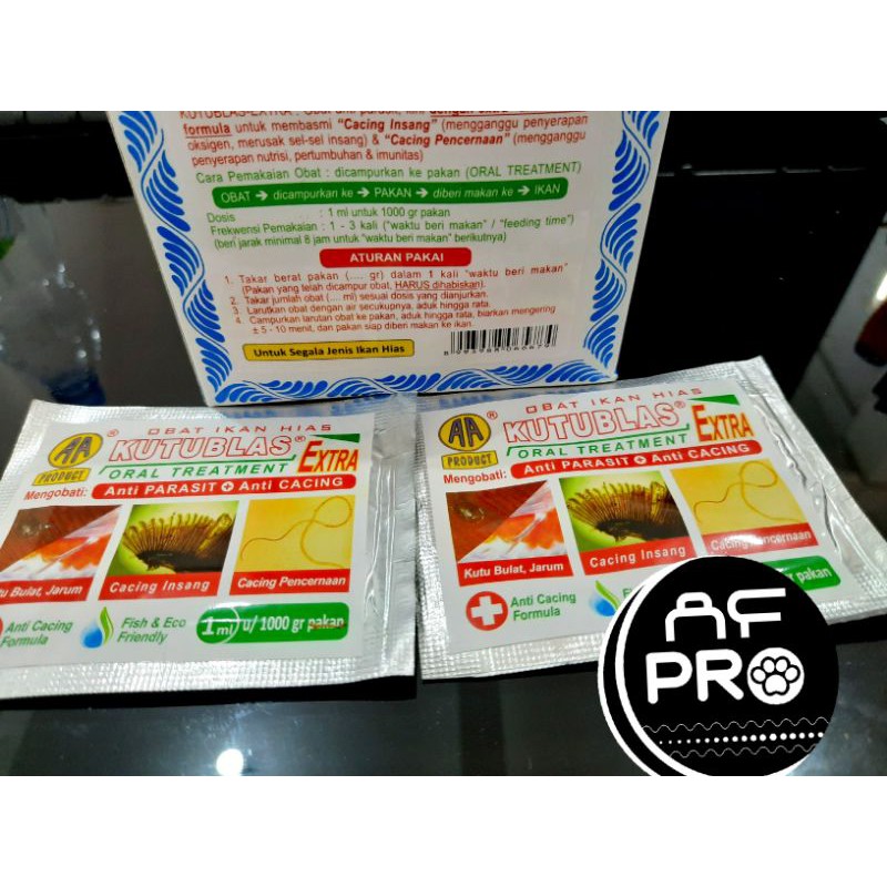 Obat ikan hias Anti parasit anti cacing AKARI AA KUTUBLAS EXTRA 1ML