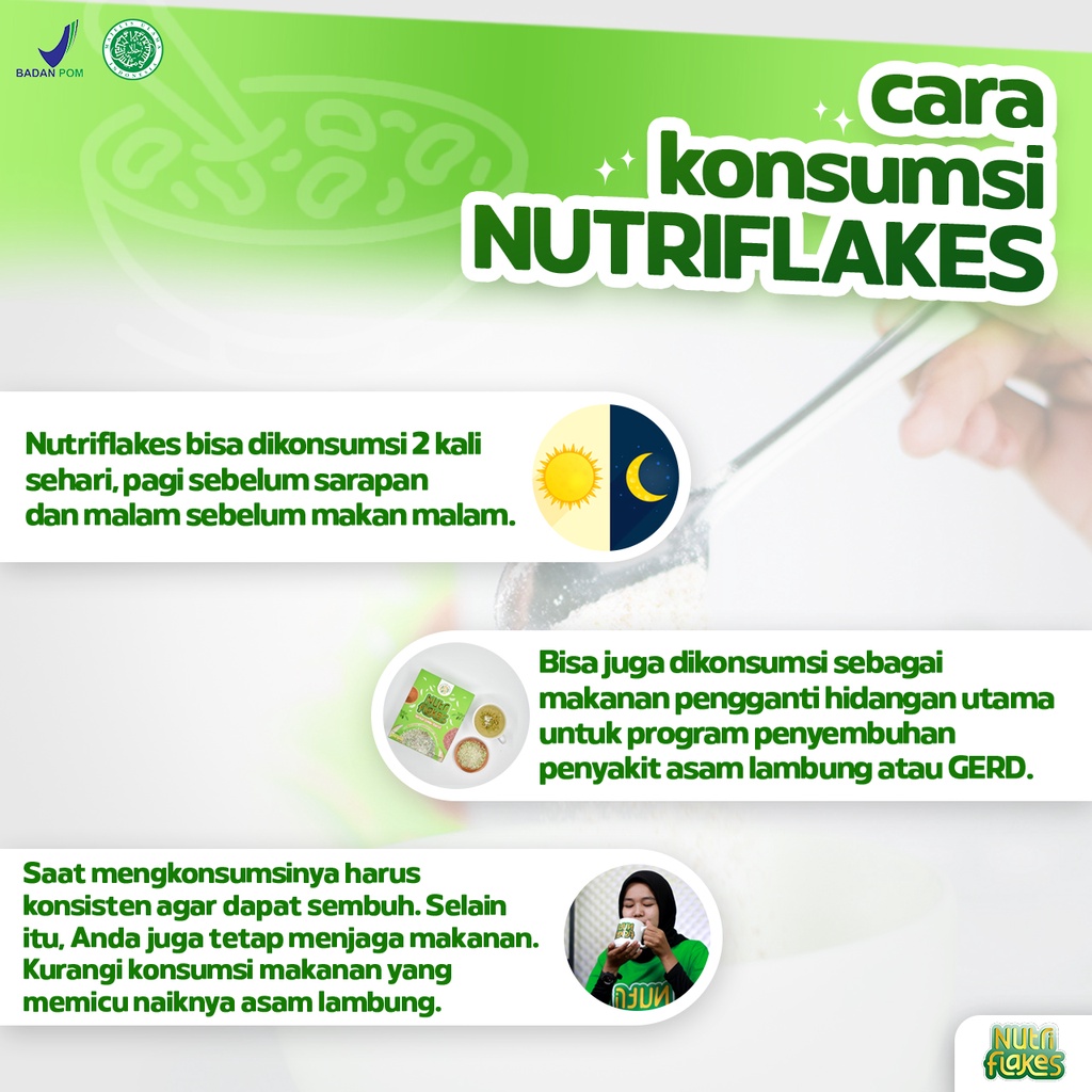 Nutriflakes Umbi Garut Asam Lambung 2 Box