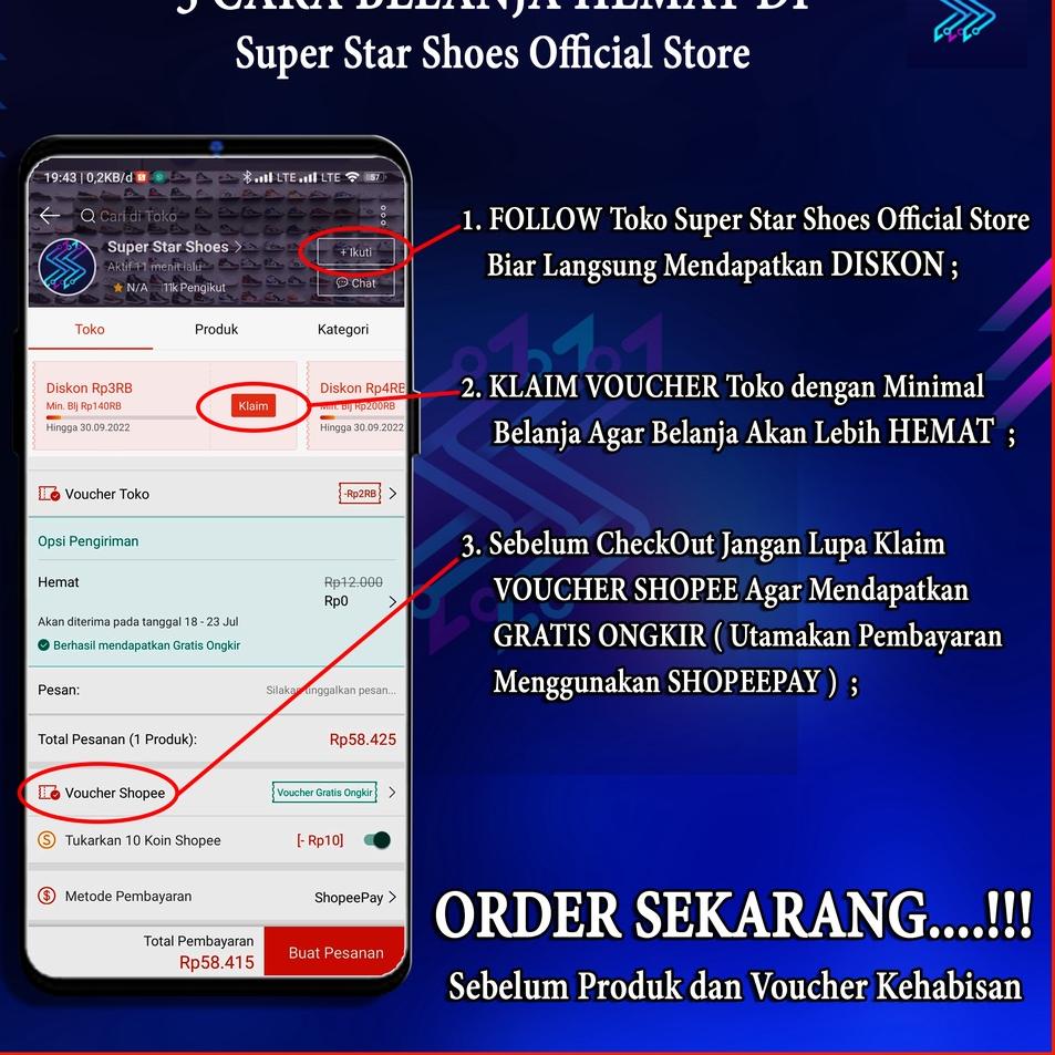 Harga Termurah Sepatu Pria / Sepatu Sneakers Pria / Sneakers SENJI DAUN Import Hitam Putih Keren / S