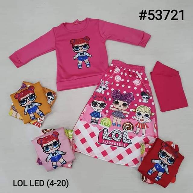 Gamis Scuba CATHERINE KIDS with LED + Hijab