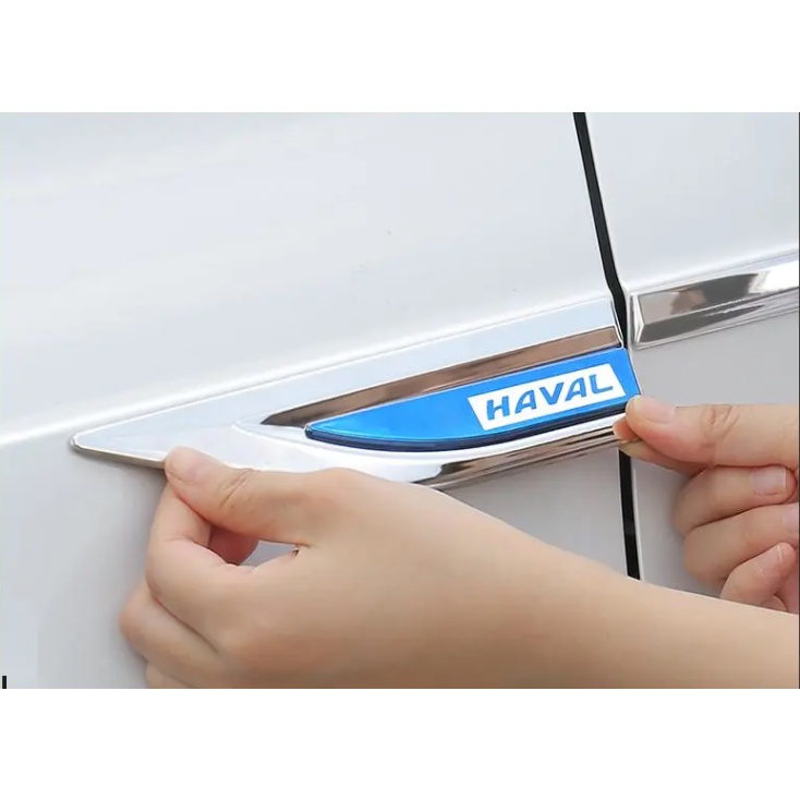 1 Set Stiker Emblem Haval H6 Jolion 2021 Bahan Stainless Steel Untuk Fender Pintu Mobil