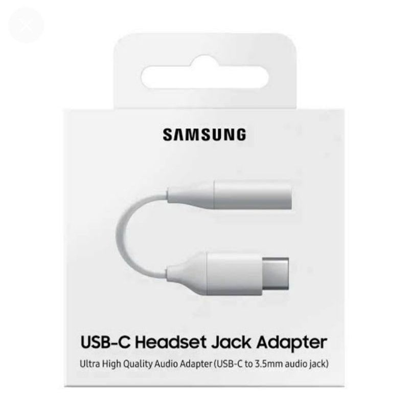 KABEL DATA AUX SAMSUNG TYPE C HEADSET JACK ADAPTER ULTRA HIGH QUALITY AUDIO ADAPTER (USB C TO 3.3MM AUDIO JACK)