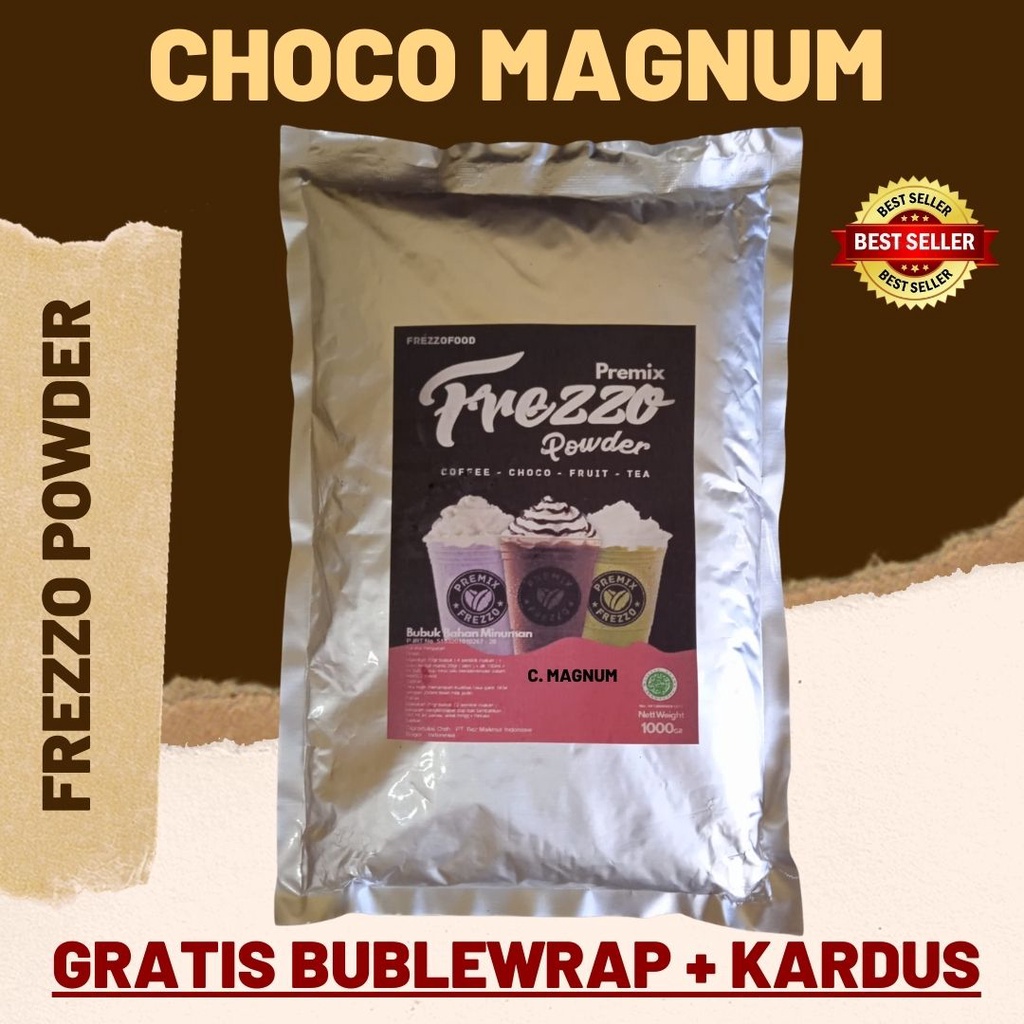 1 KG FREZZO POWDER RASA COKLAT MAGNUM | BUBUK MINUMAN RASA | POWDER DRINK | BOBA BROWN SUGAR |