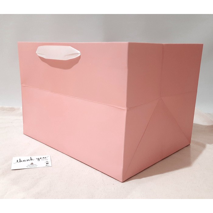 

NEW Premium Paperbag CAKE - JUMBO 2 uk. P35.5 x L27.5 x T24 cm - Pink