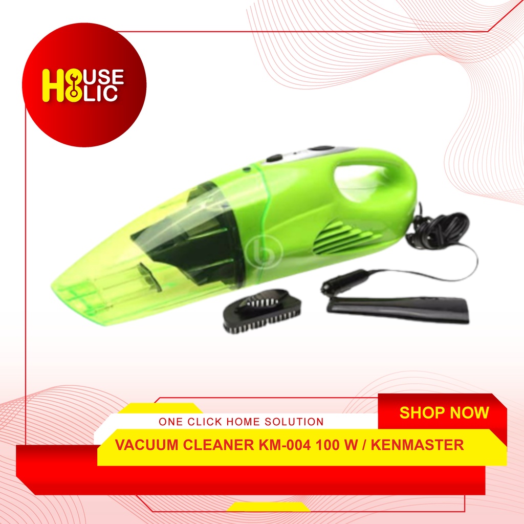 Vacuum Cleaner Mobil Hijau KM-004 12V 100W / Car Vacum Alat Sedot Debu