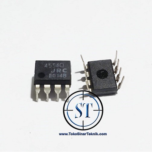 JRC4558 4558D / RC4558 / 4558 DIP-8 DUAL 8 kaki Operational Amplifier IC 4558 D Genuine