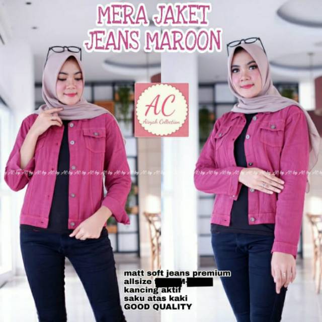 JAKET JEANS - JAKET JEANS WANITA - MERA JAKET JEANS - JAKET WANITA