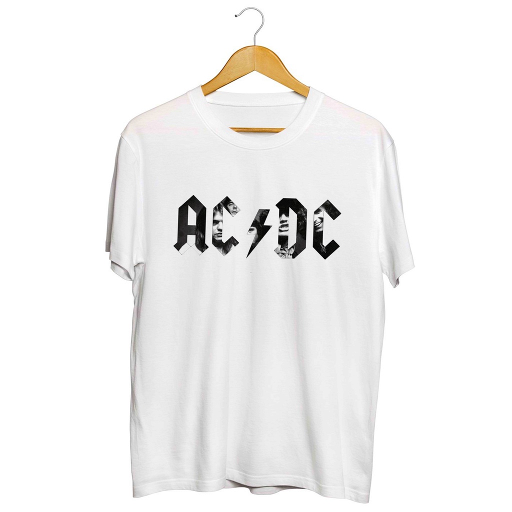 KAOS BAND ACDC / KAOS METAL / KAOS MUSIK / KAOS ACDC PRIA WANITA PREMIUM